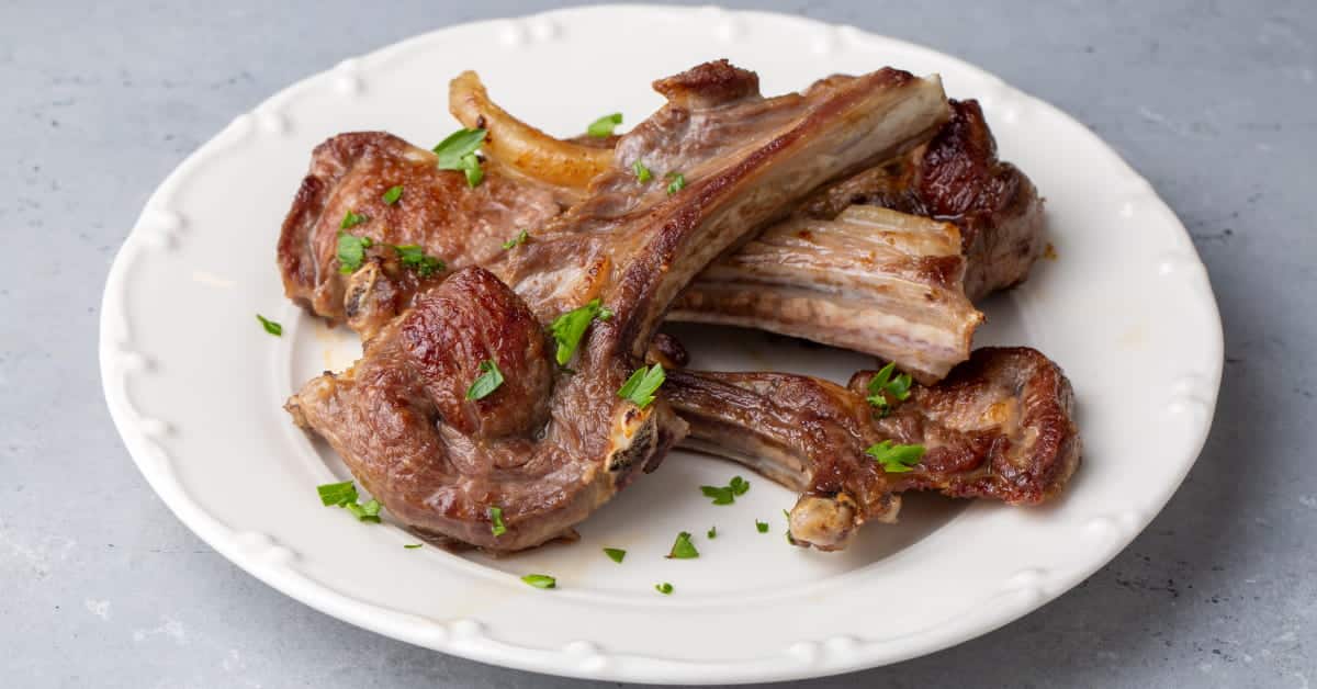 costillas de ternasco al horno con patatas Carnicería Víctor Salvo